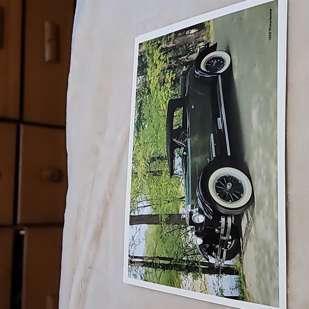 Postcard 1925 Richenbacker Car Unframed